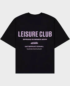 Sale Box Fit Tees | T-Shirts - Leisure Club International Box Fit T Shirt in Black