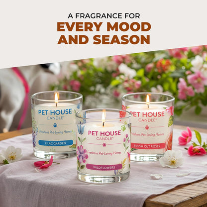 Pet House Fall Candles, Long Lasting, Clean Burning, Soy Wax Scented Candles for Pet Odor, Pumpkin Spice, 2 Pack