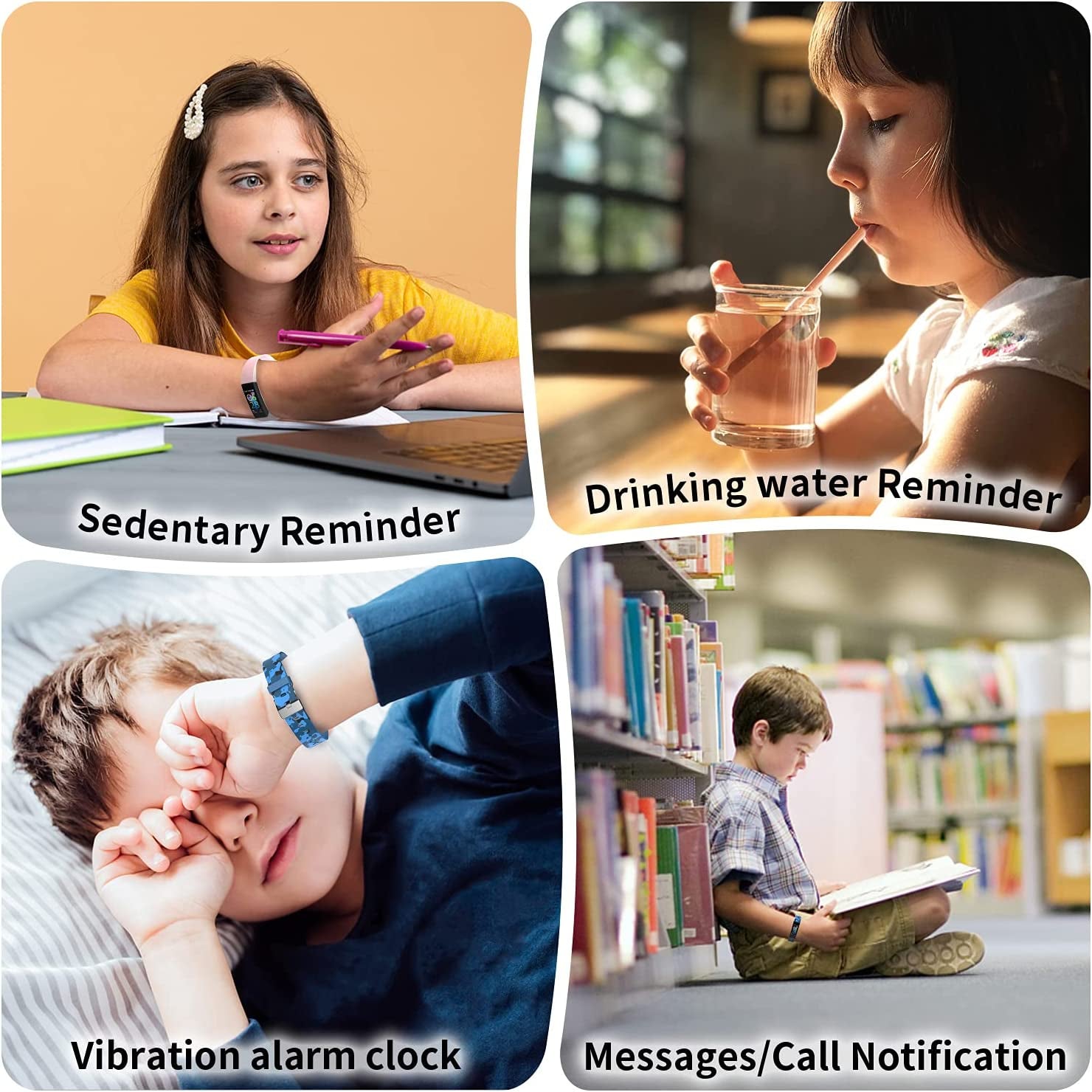 Kids Watch Fitness Tracker, Fitness Watches for Kids, Activity Tracker with Pedometers, Stopwatch, IP68 Waterproof, 11 Sport Modes Smart Watch for Kids  Age 6-16 Years Old