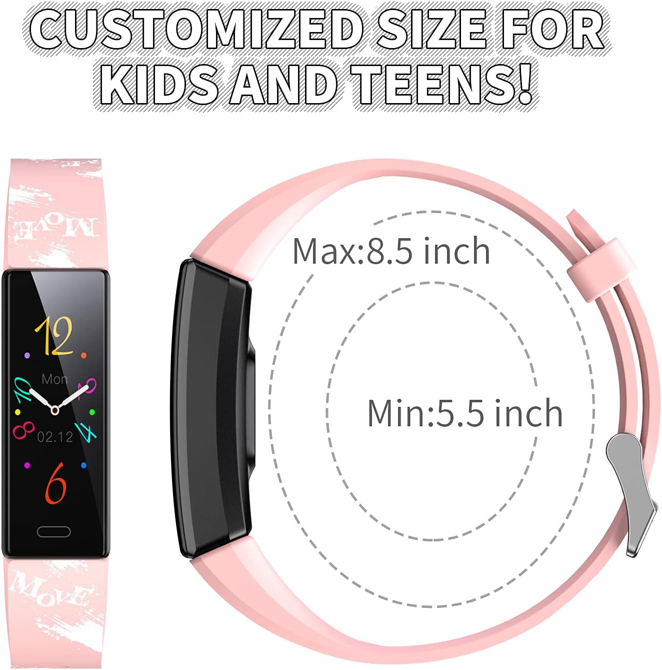 Kids Watch Fitness Tracker, Fitness Watches for Kids, Activity Tracker with Pedometers, Stopwatch, IP68 Waterproof, 11 Sport Modes Smart Watch for Kids  Age 6-16 Years Old