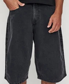 Sale  Men's Denim Shorts - Extra Baggy Barrel Jorts in Washed Black