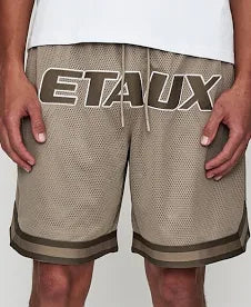 Sale  Basketball Shorts | Shorts - Etaux Basketball Shorts in Dark Ecru